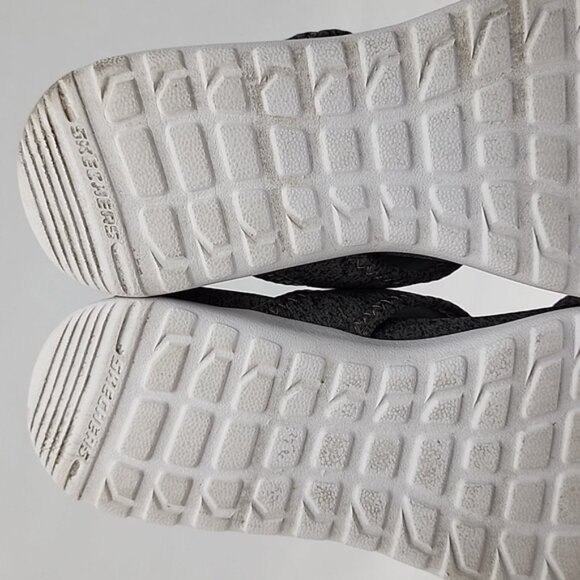 Skechers Rumblets Splendor Grey White Flat Sandal Toe Ring Lightweight Size 6 - Picture 11 of 14